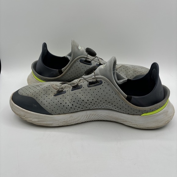 Under Armour BOA Slip Speed Training Shoes Men\'s Size 14 Grey Navy Lime 3026197 main image 8